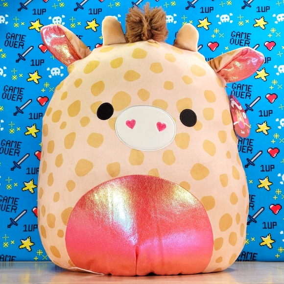 Squishmallow Zuni the Giraffe 16" UltraSoft Valentine's Day Toy Plush NWT - Picture 1 of 5